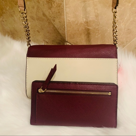 Set Small flap crossbody Cameron Kate spade wallet - Picture 7 of 8